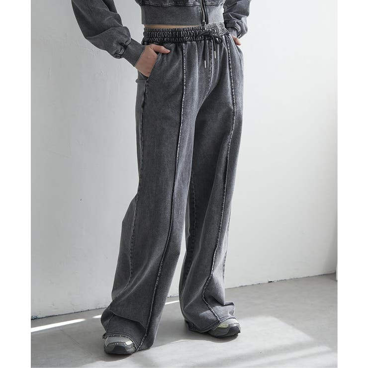 【セットアップ対応】ケミカルスウェットパンツ | VENCE share style【WOMEN】 | 詳細画像2 