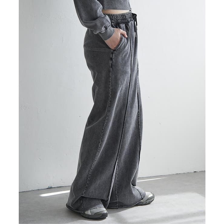 【セットアップ対応】ケミカルスウェットパンツ | VENCE share style【WOMEN】 | 詳細画像3 