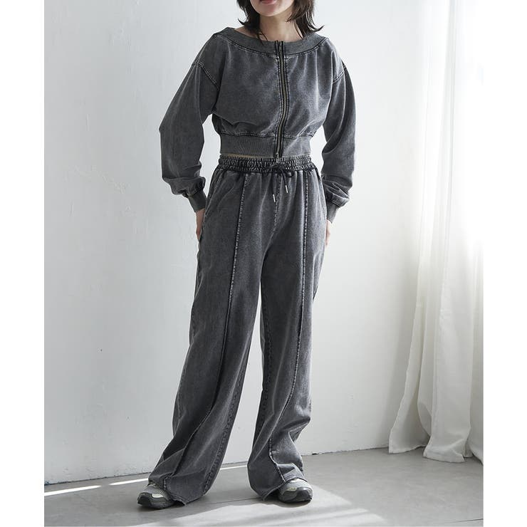 【セットアップ対応】ケミカルスウェットパンツ | VENCE share style【WOMEN】 | 詳細画像4 