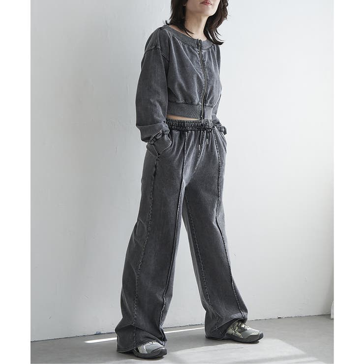 【セットアップ対応】ケミカルスウェットパンツ | VENCE share style【WOMEN】 | 詳細画像5 