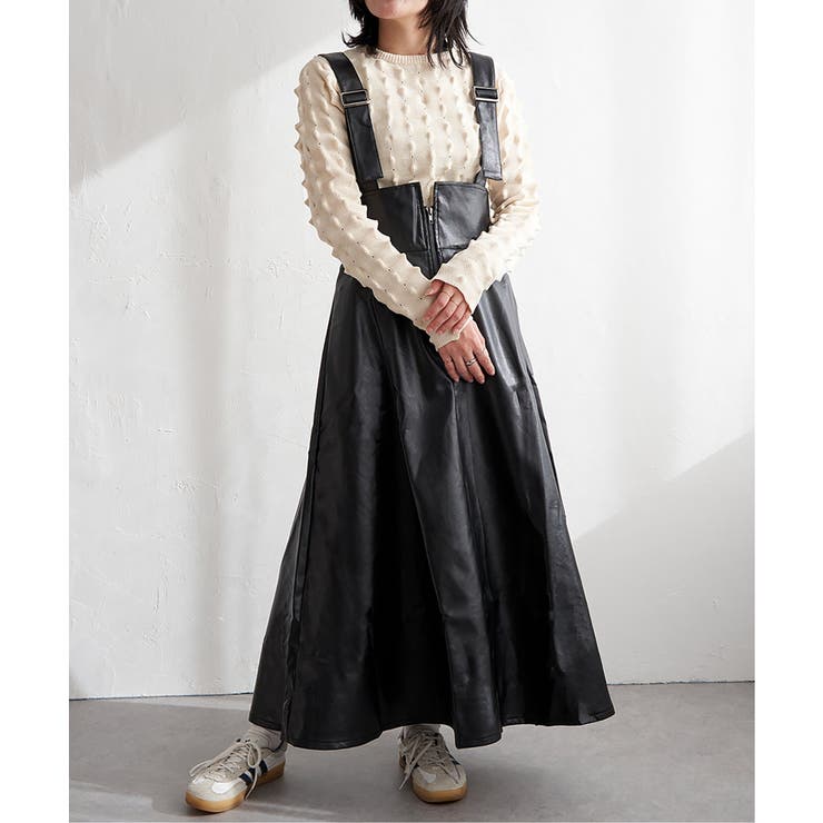 合皮ジャンスカ | VENCE share style【WOMEN】 | 詳細画像1 