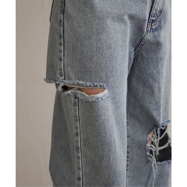 ダメージワイドデニムパンツ | VENCE share style【WOMEN】 | 詳細画像10 