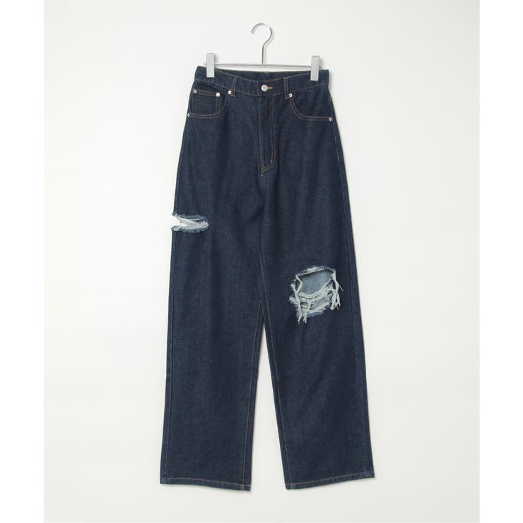 ダメージワイドデニムパンツ | VENCE share style【WOMEN】 | 詳細画像30 