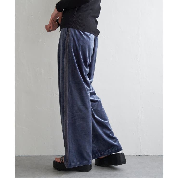 ベロアラインパンツ[品番：IKAW0019194]｜VENCE share style【WOMEN