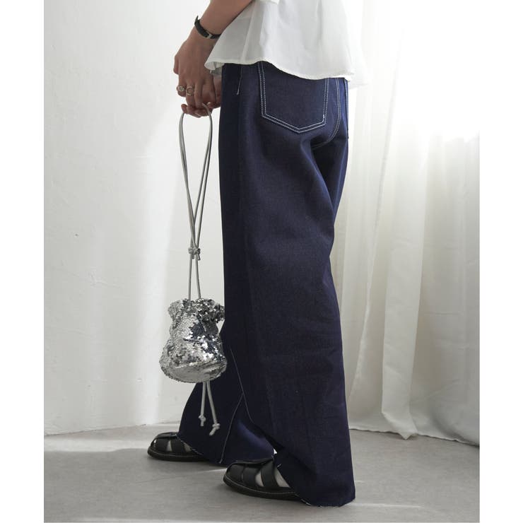 リジットデニムカーブパンツ | VENCE share style【WOMEN】 | 詳細画像10 