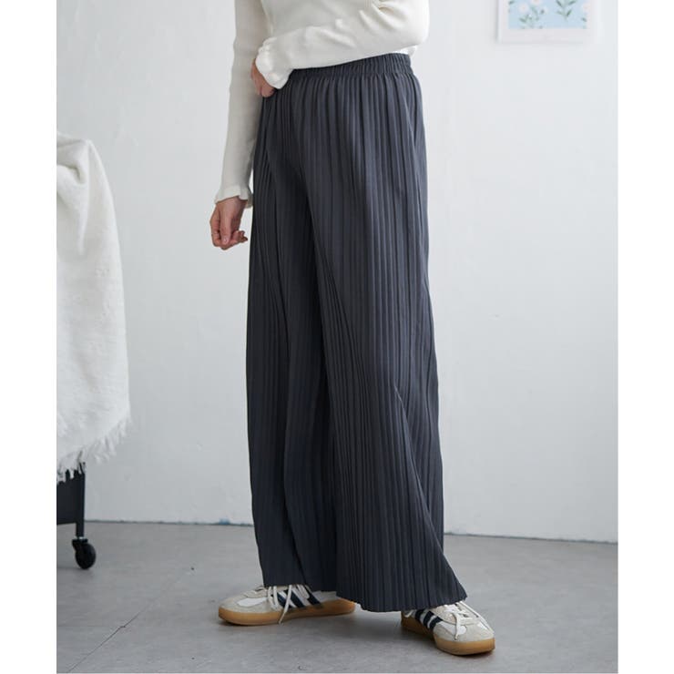 カットツイルボックスプリーツパンツ | VENCE share style【WOMEN】 | 詳細画像4 
