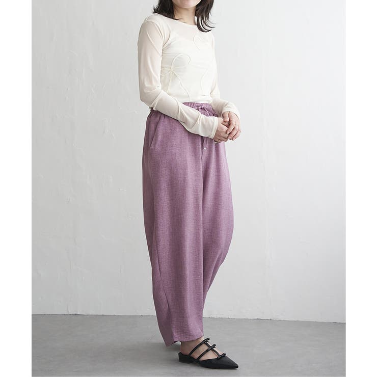 リネンライクツイルバレルパンツ | VENCE share style【WOMEN】 | 詳細画像26 