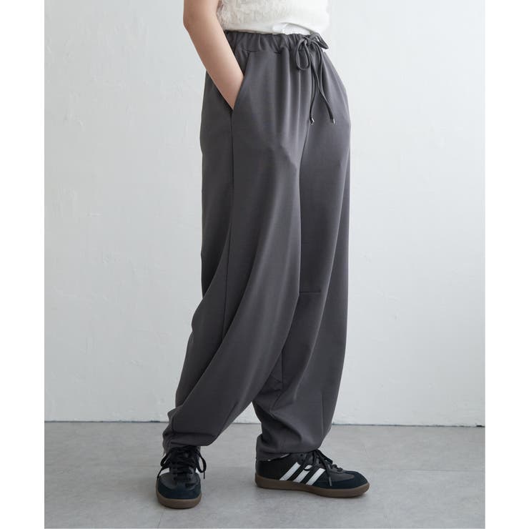 チャコール | ポンチカーブパンツ | VENCE share style【WOMEN】