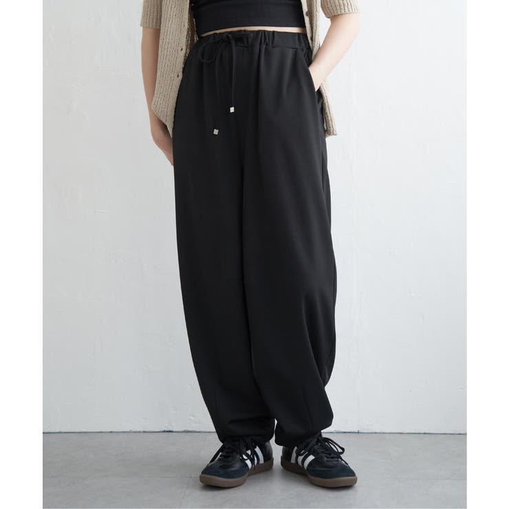 ブラック | ポンチカーブパンツ | VENCE share style【WOMEN】