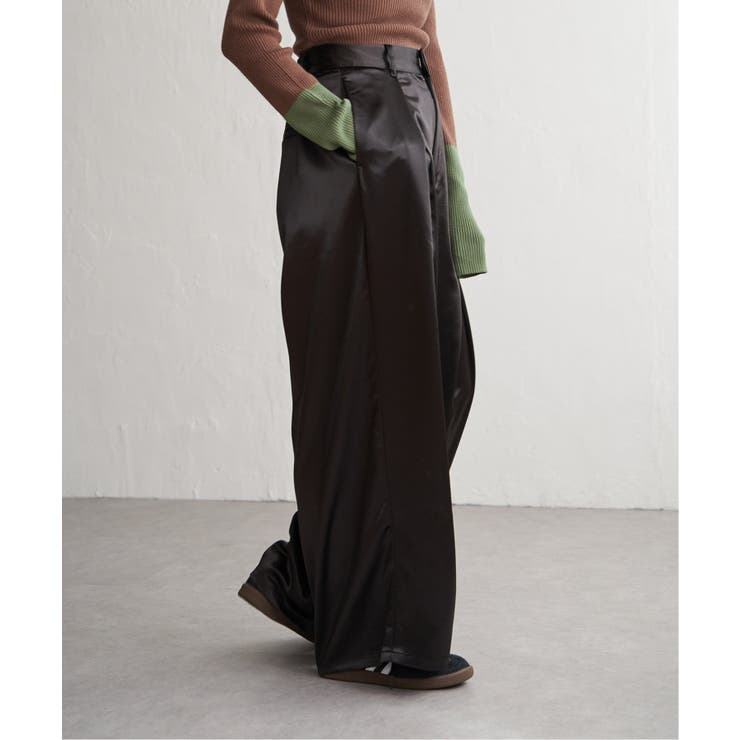 サテンタックワイドパンツ | VENCE share style【WOMEN】 | 詳細画像6 