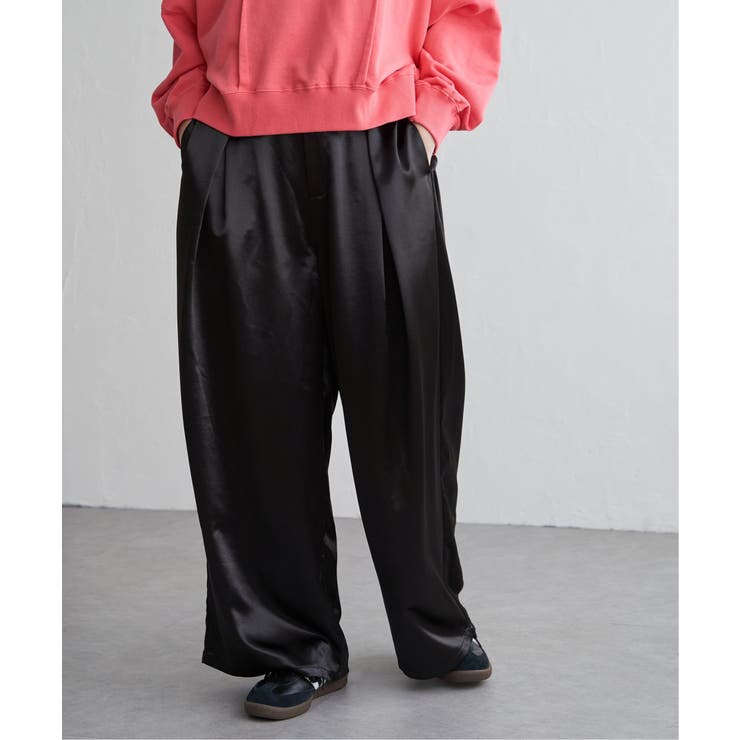サテンタックワイドパンツ | VENCE share style【WOMEN】 | 詳細画像8 