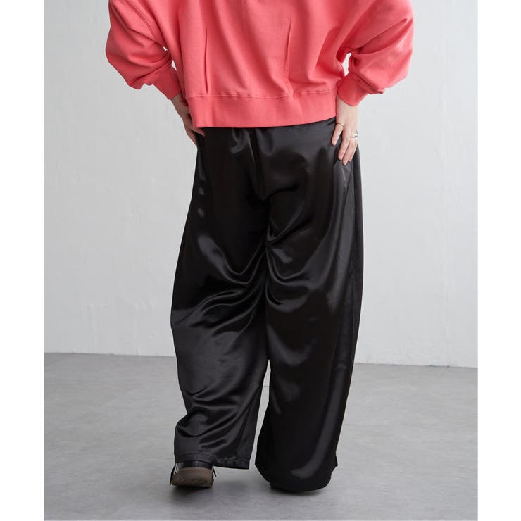 サテンタックワイドパンツ | VENCE share style【WOMEN】 | 詳細画像9 