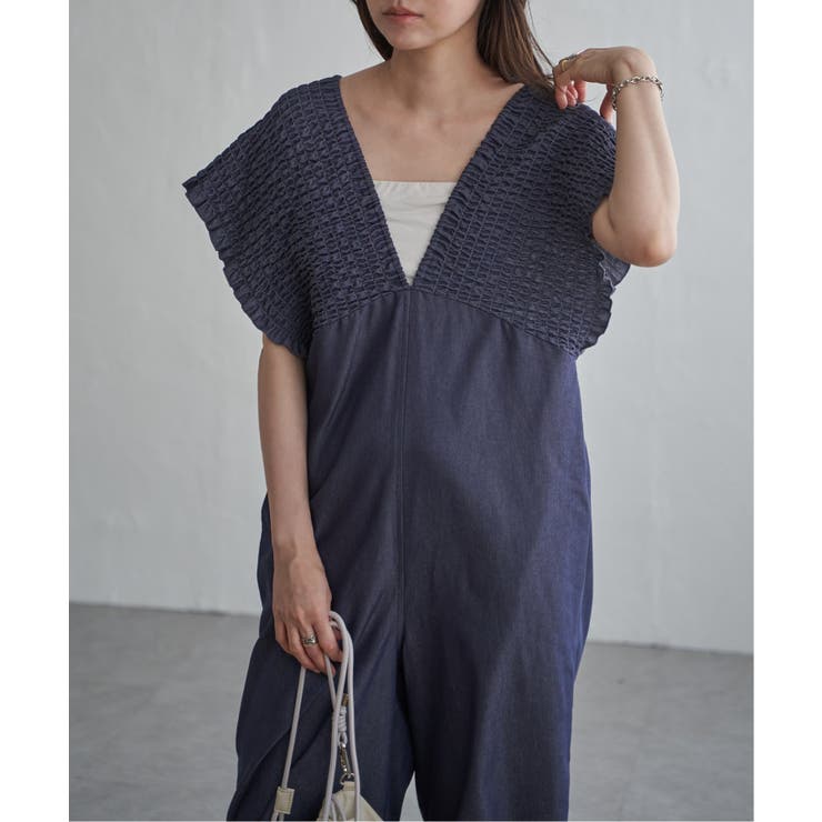 デニムシャーリングオールインワン | VENCE share style【WOMEN】 | 詳細画像13 