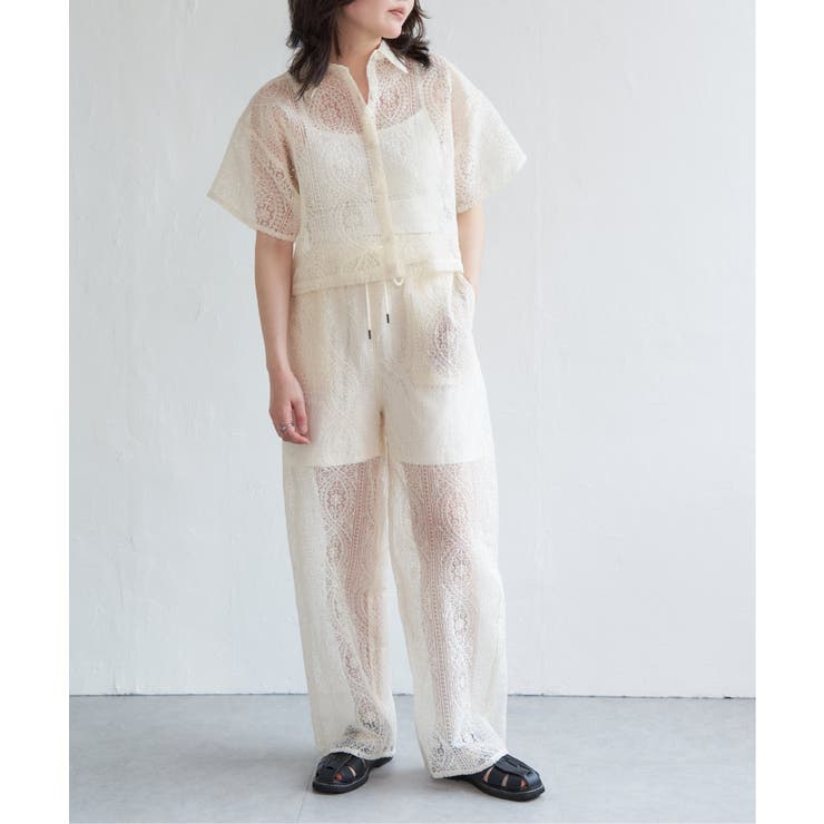 レースイージーパンツ | VENCE share style【WOMEN】 | 詳細画像8 