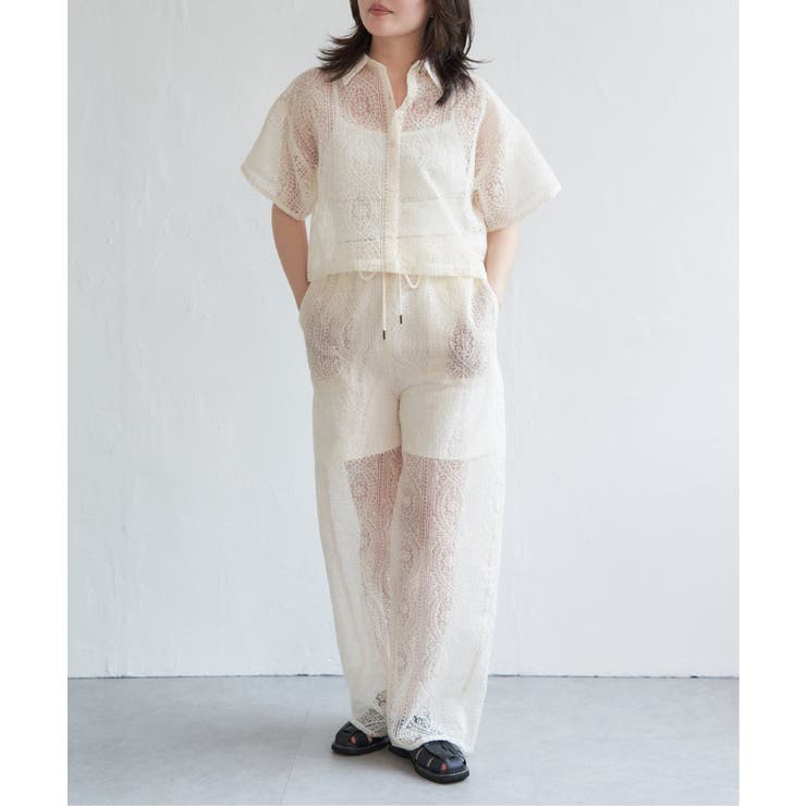 レースイージーパンツ | VENCE share style【WOMEN】 | 詳細画像9 