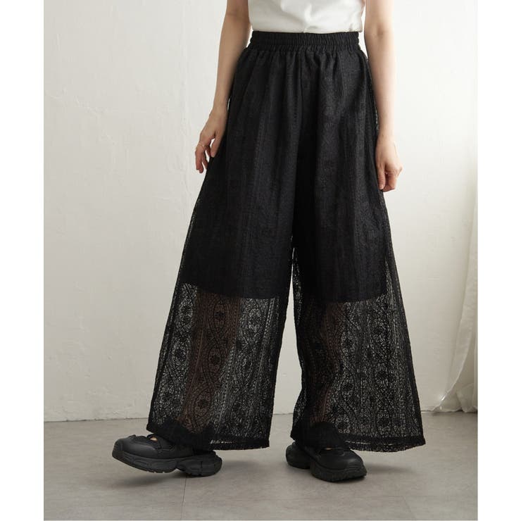 【VENCE by yuki 】刺繍レースワイドパンツ | VENCE share style【WOMEN】 | 詳細画像11 