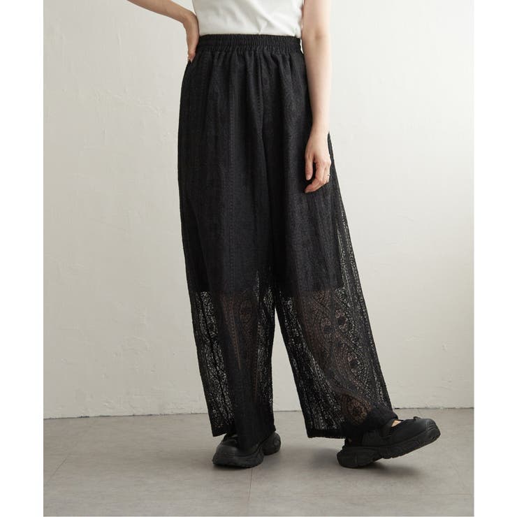 【VENCE by yuki 】刺繍レースワイドパンツ | VENCE share style【WOMEN】 | 詳細画像12 