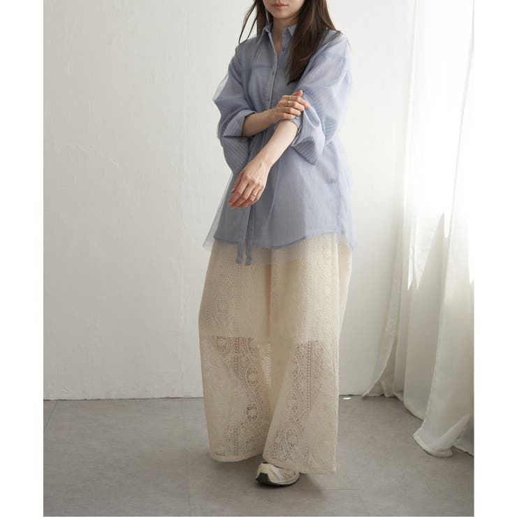 【VENCE by yuki 】刺繍レースワイドパンツ | VENCE share style【WOMEN】 | 詳細画像15 