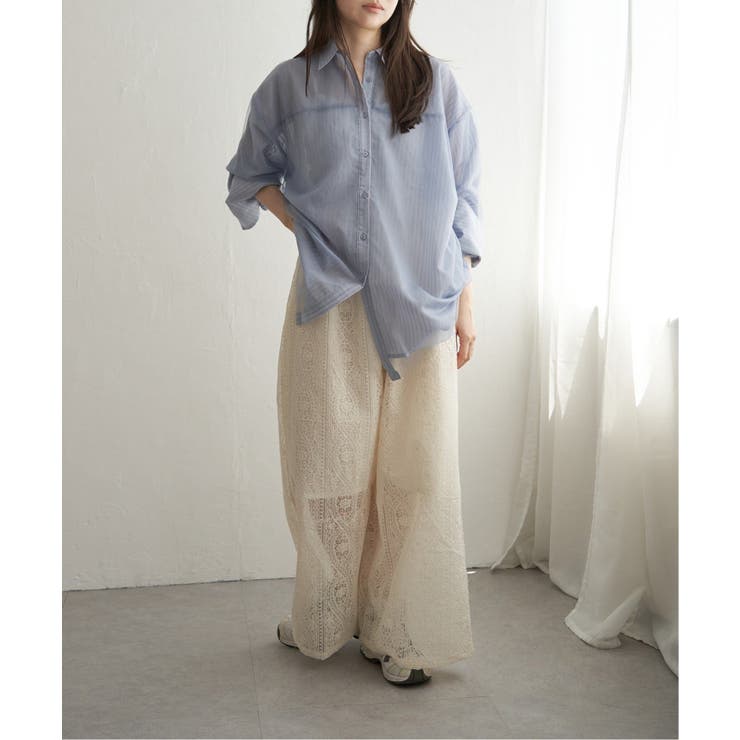 【VENCE by yuki 】刺繍レースワイドパンツ | VENCE share style【WOMEN】 | 詳細画像17 