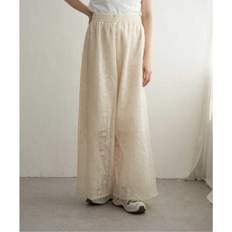 【VENCE by yuki 】刺繍レースワイドパンツ | VENCE share style【WOMEN】 | 詳細画像18 