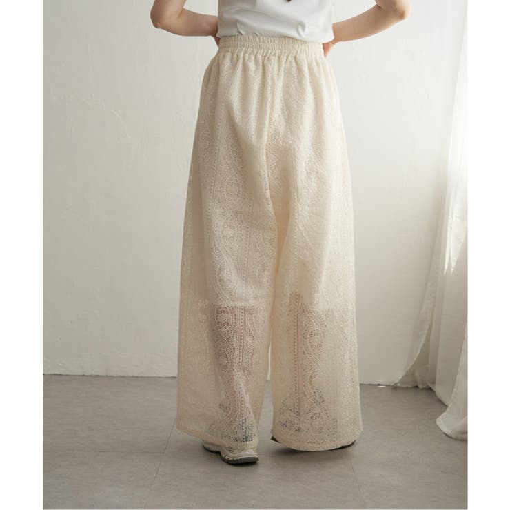 【VENCE by yuki 】刺繍レースワイドパンツ | VENCE share style【WOMEN】 | 詳細画像21 