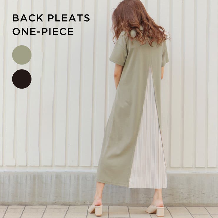 バックプリーツ半袖ワンピース 品番 Ikaw Vence Share Style Women ヴァンスシェアスタイル のレディースファッション通販 Shoplist ショップリスト