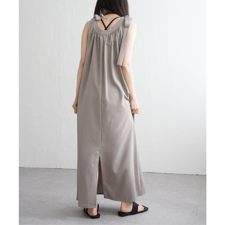 BADGLEY MISCHKA クレープ ワンピース リボン付き BADGLEY MISCHKA クレープ ワンピース リボン付き | THE OUTNET