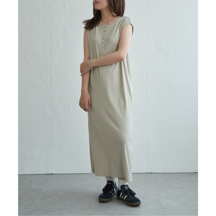 テレコヘンリーネックワンピース | VENCE share style【WOMEN】 | 詳細画像7 