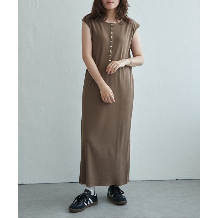 テレコヘンリーネックワンピース | VENCE share style【WOMEN】 | 詳細画像10 