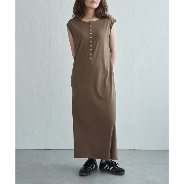 テレコヘンリーネックワンピース | VENCE share style【WOMEN】 | 詳細画像12 
