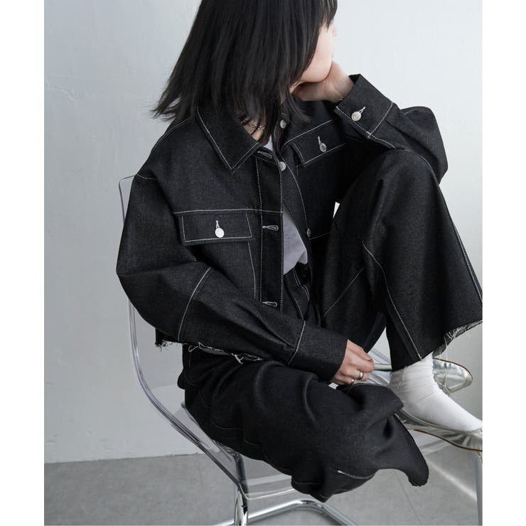 リジットデニムショートジャケット | VENCE share style【WOMEN】 | 詳細画像19 