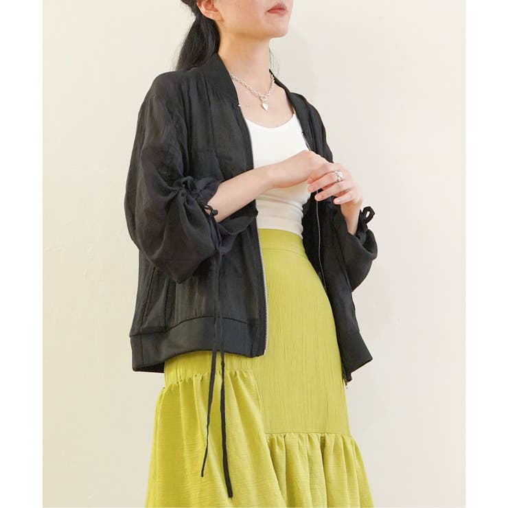 袖ドロストシアーMA-1[品番：IKAW0018812]｜VENCE share style【WOMEN