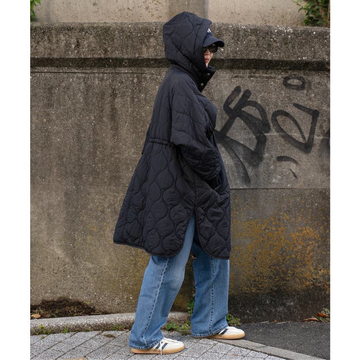 中綿キルトフード付きコート[品番：IKAW0021462]｜VENCE share style
