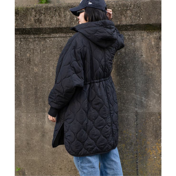 中綿キルトフード付きコート[品番：IKAW0021462]｜VENCE share style