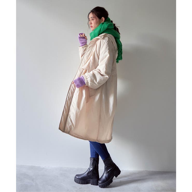 中綿ロングコート[品番：IKAW0017686]｜VENCE share style【WOMEN