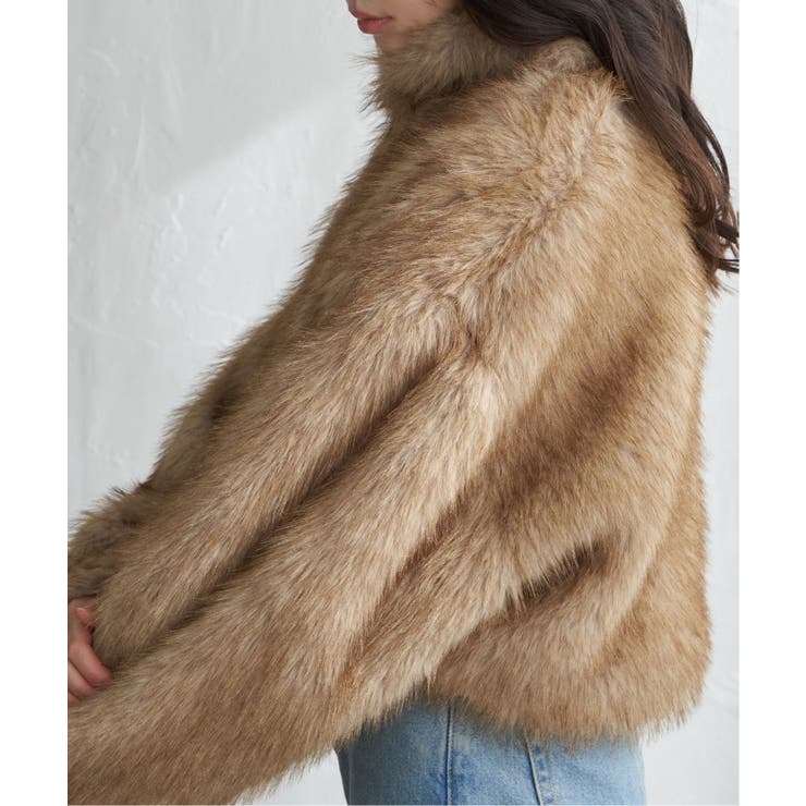 フェイクファーショート丈ブルゾン | VENCE share style【WOMEN】 | 詳細画像3 