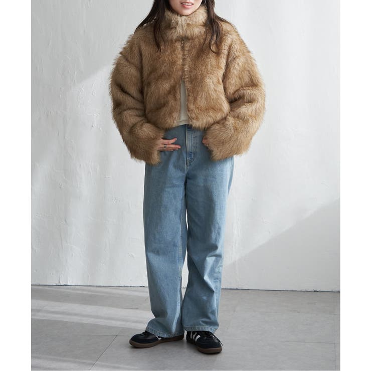 フェイクファーショート丈ブルゾン | VENCE share style【WOMEN】 | 詳細画像5 