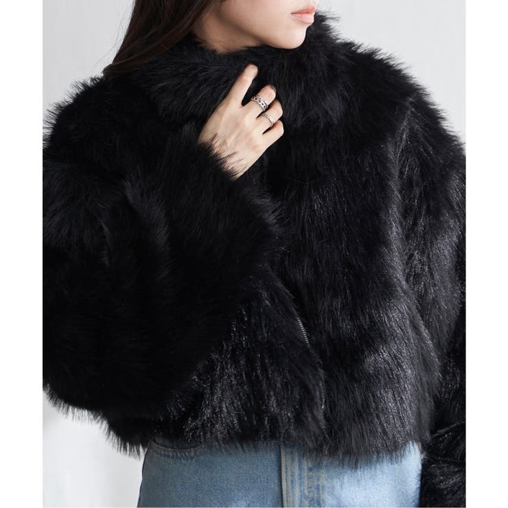 フェイクファーショート丈ブルゾン | VENCE share style【WOMEN】 | 詳細画像6 