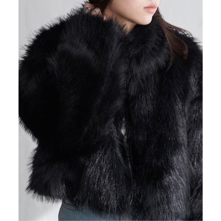 フェイクファーショート丈ブルゾン | VENCE share style【WOMEN】 | 詳細画像7 