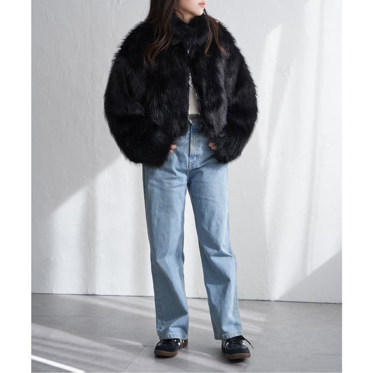 フェイクファーショート丈ブルゾン | VENCE share style【WOMEN】 | 詳細画像10 