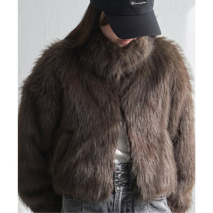 フェイクファーショート丈ブルゾン | VENCE share style【WOMEN】 | 詳細画像20 