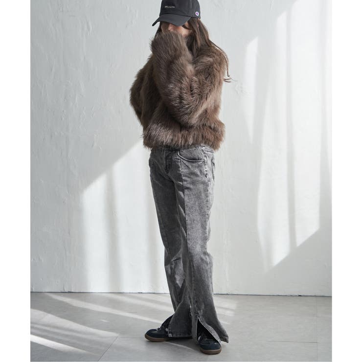 フェイクファーショート丈ブルゾン | VENCE share style【WOMEN】 | 詳細画像22 