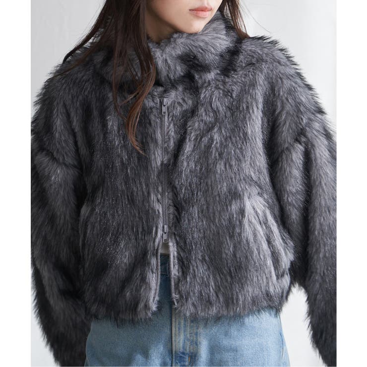 フェイクファーショート丈ブルゾン | VENCE share style【WOMEN】 | 詳細画像23 