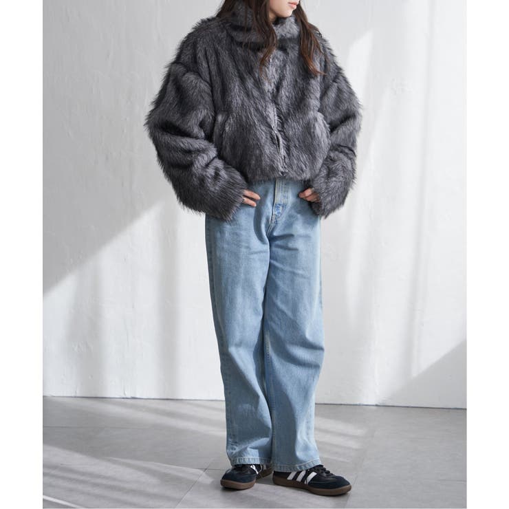 フェイクファーショート丈ブルゾン | VENCE share style【WOMEN】 | 詳細画像25 