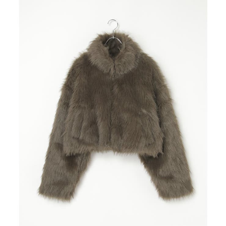 フェイクファーショート丈ブルゾン | VENCE share style【WOMEN】 | 詳細画像30 