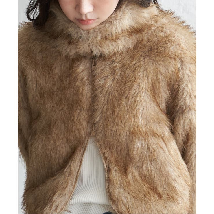 フェイクファーショート丈ブルゾン | VENCE share style【WOMEN】 | 詳細画像2 