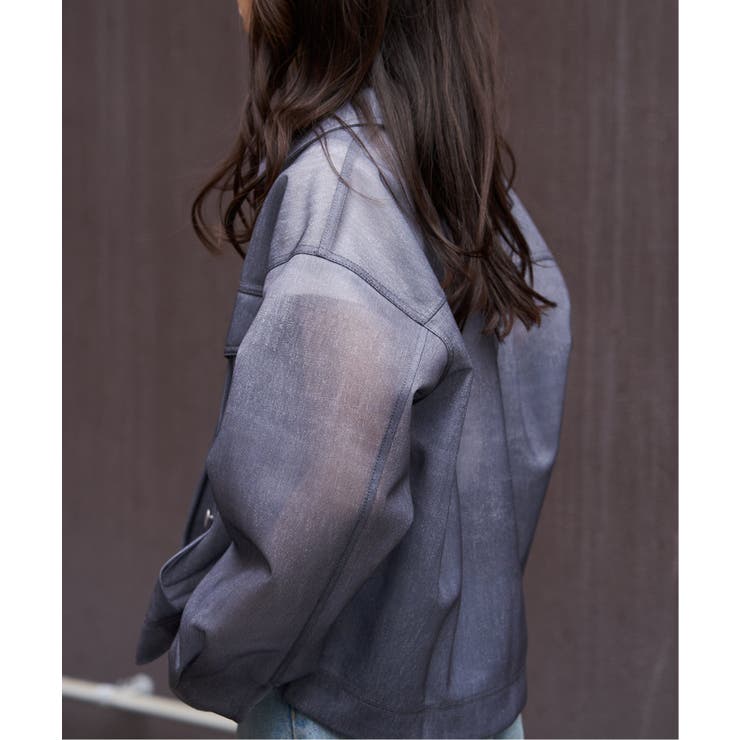 シアーダンボールデニムプリントGジャン | VENCE share style【WOMEN】 | 詳細画像12 