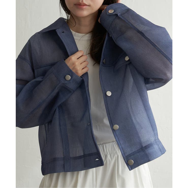 シアーダンボールデニムプリントGジャン | VENCE share style【WOMEN】 | 詳細画像5 