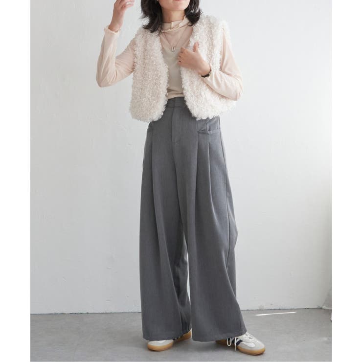 プードルファーショートベスト | VENCE share style【WOMEN】 | 詳細画像10 