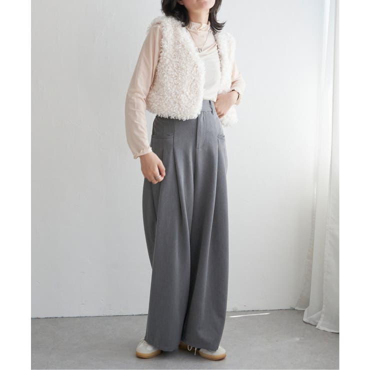 プードルファーショートベスト | VENCE share style【WOMEN】 | 詳細画像11 